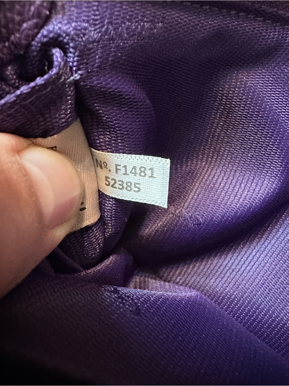 Coach Purple Crossbody Bag with Gold Chain Strap - Picture 10 of 10